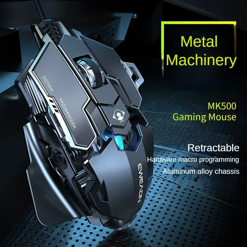 MK500 Esports Gaming Mouse Com - Esports Gaming Mouse Weight Adjustable avaliação e preço