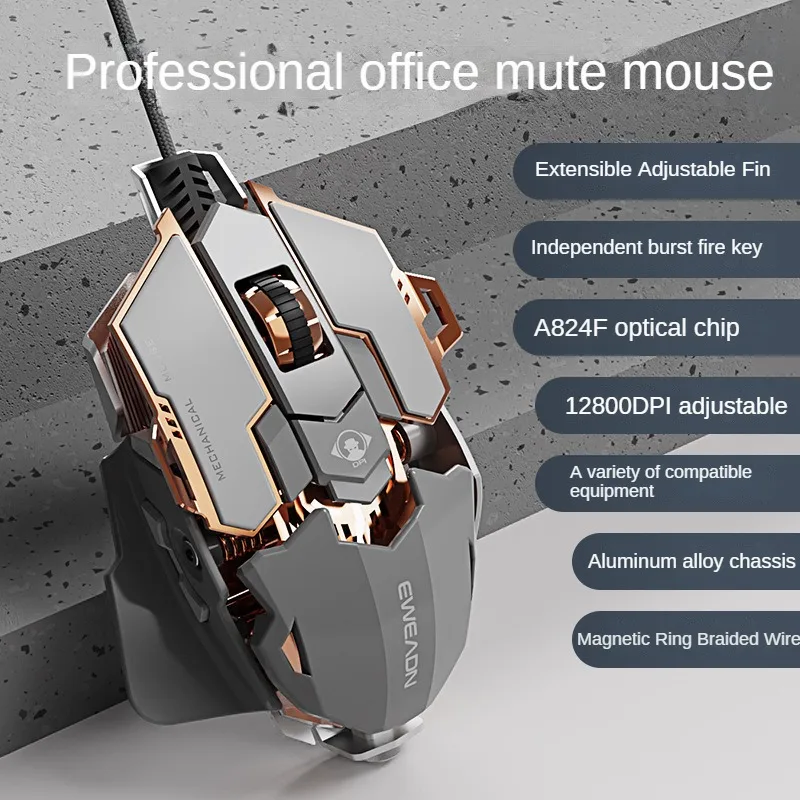 MK500 Esports Gaming Mouse Com - Esports Gaming Mouse Weight Adjustable avaliação e preço