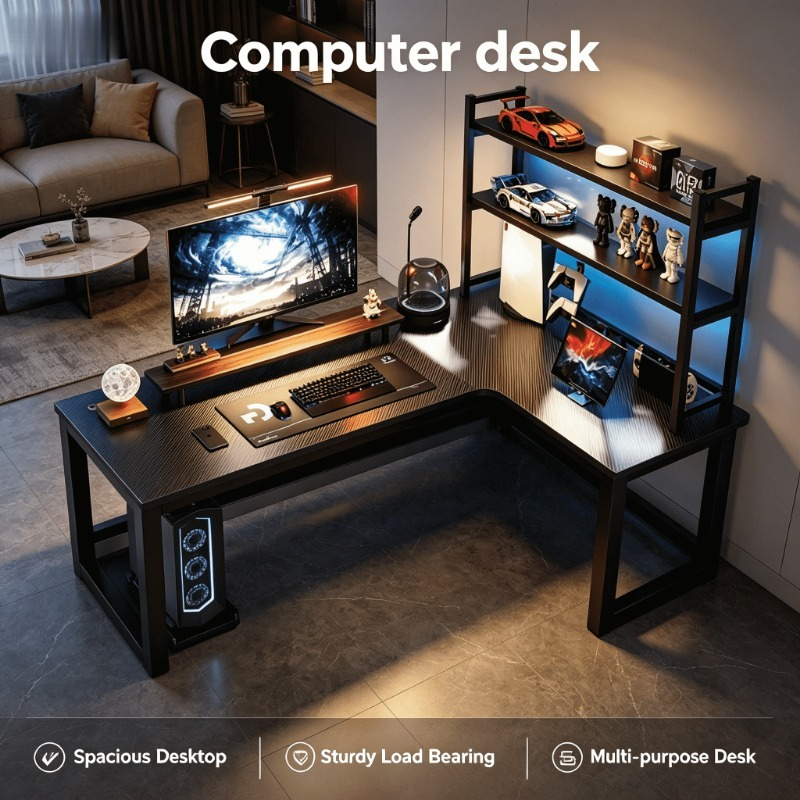 Mesa de E-sports em L para Jog - Esports Gaming School avaliação e preço