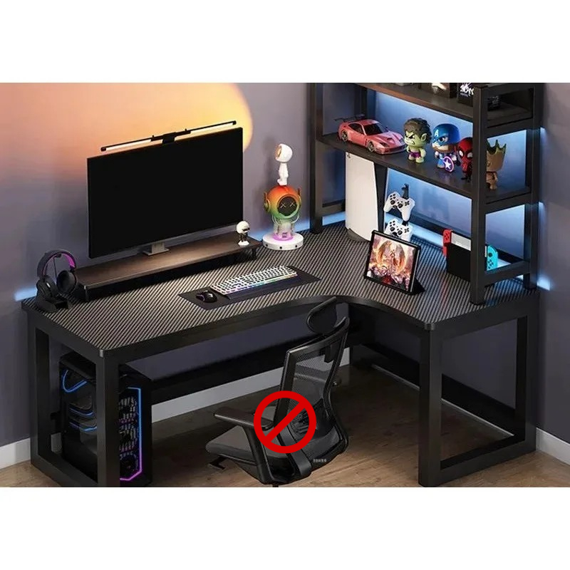 Mesa de E-sports em L para Jog - Esports Gaming School avaliação e preço