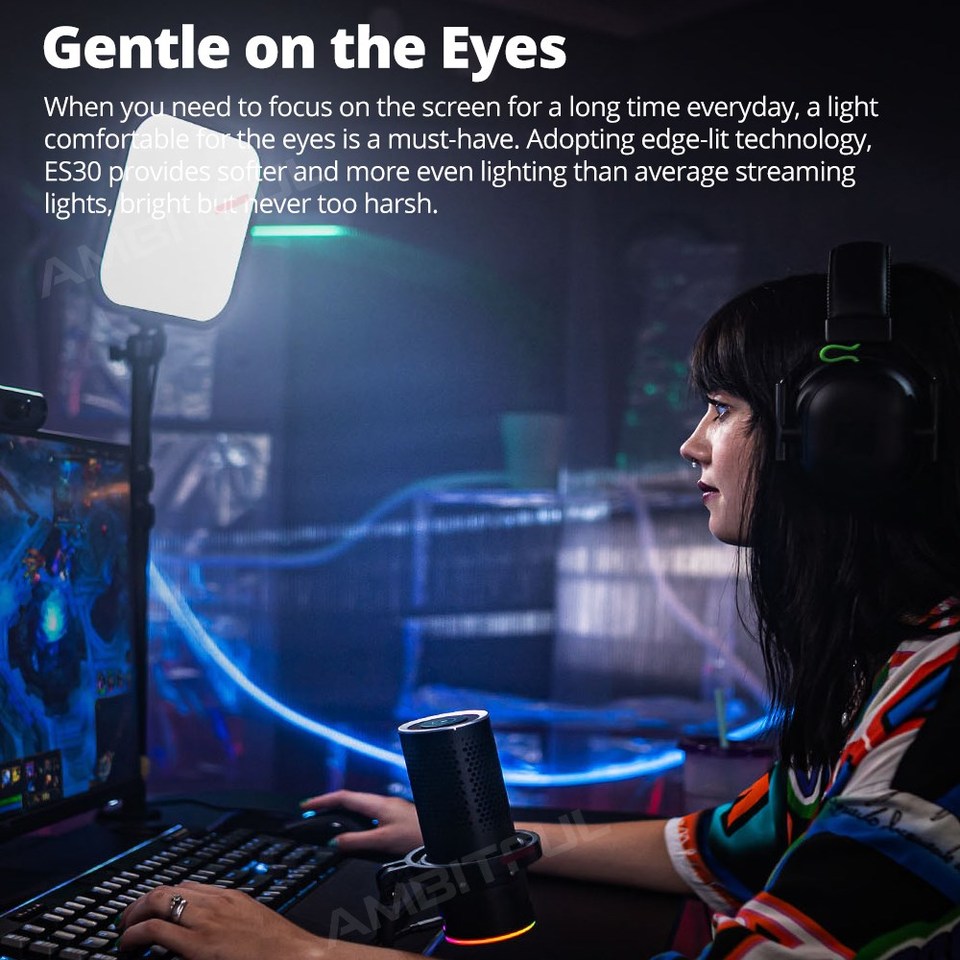 Luz LED para Jogos Godox ES30, - Esports Gaming Photo avaliação e preço