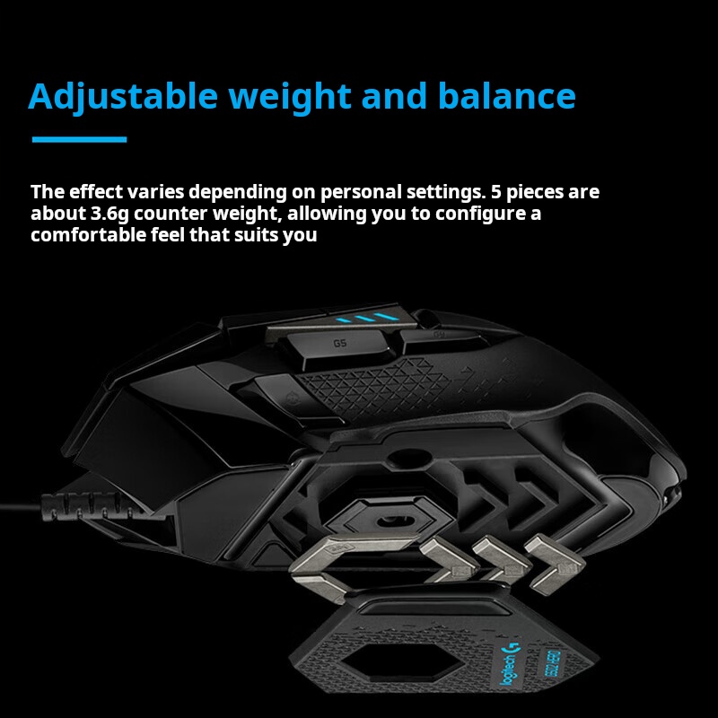 Mouse Gamer com Fio Logitech G - Esports Gaming Mouse Weight Adjustable avaliação e preço