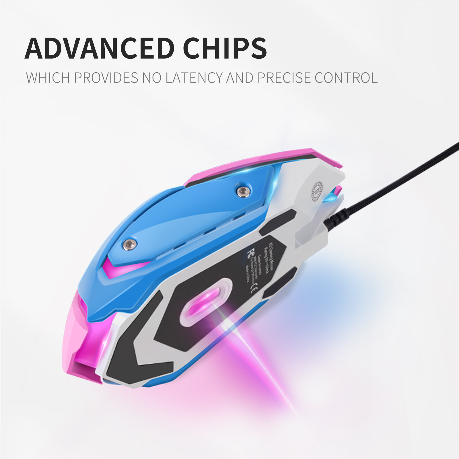 Mouse Gamer Silencioso e Color - Esports Gaming Mouse Weight Adjustable avaliação e preço