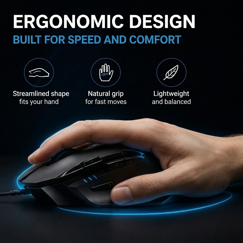 Mouse Gamer Logitech G402 USB  - Esports Gaming Mouse Weight Adjustable avaliação e preço