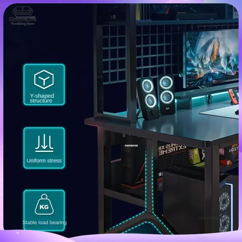 Mesa de Computador Nórdica par - Esports Gaming School avaliação e preço