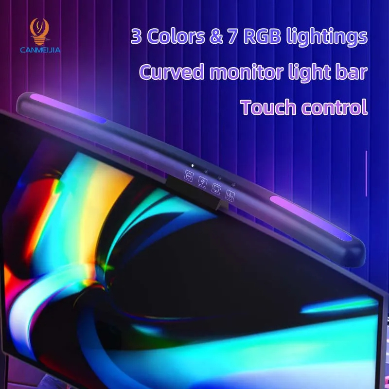 Curvo LED Monitor Light Bar, U - Esports Gaming Monitor avaliação e preço